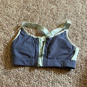 Fabletics zip front high impact bra